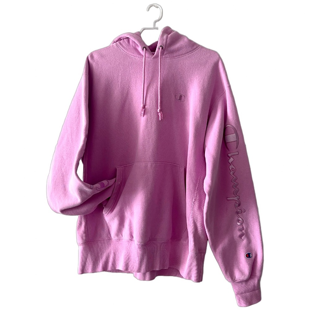 Champion Pink Oversized Hoodie - Picture 2 of 5